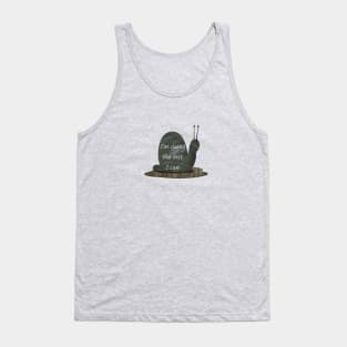 I'm Doing the Best I Can Snail Art Tank Top